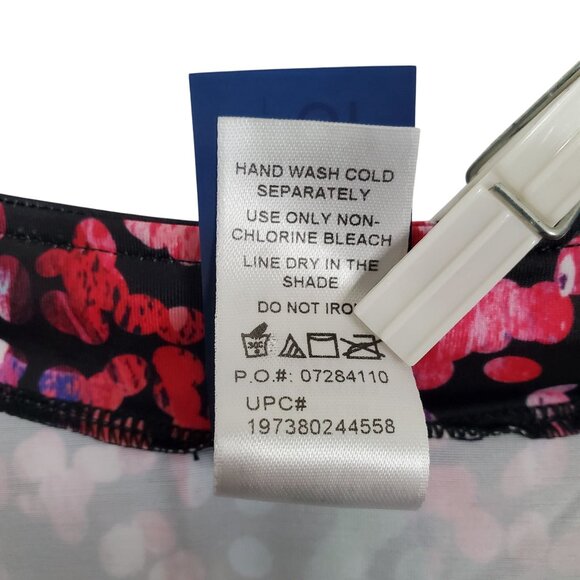 Swim365 NWT Women Plus Sz 18 Swim Tee Built In Bra Side Ruched Split Neck UPF50 - Picture 6 of 14